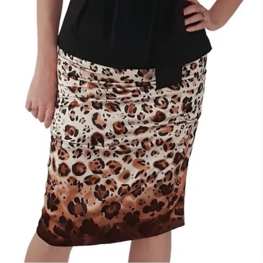 Nicole Miller animal print skirt